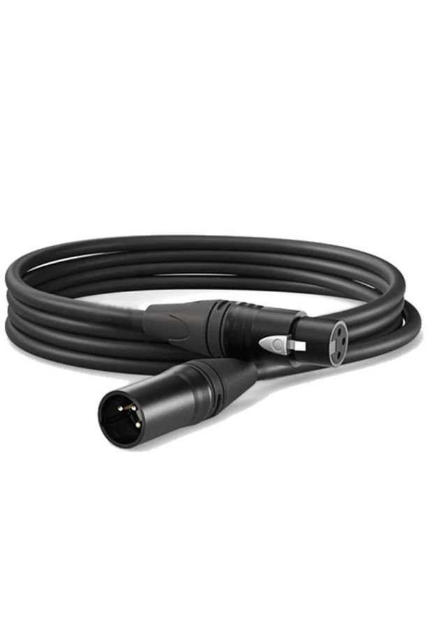 MCB-3X Kaliteli Stereo Mikrofon Kablosu XLR + XLR 3 Metre Siyah Renk - 1