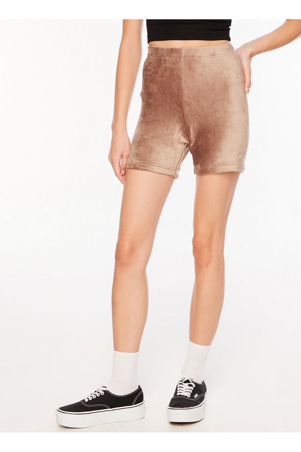 Açık Kahve Kadın Şort HS0393 CL WDE PLUSH SHORT - 2