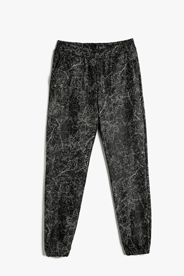 Women's Gray Patterned Sweatpants