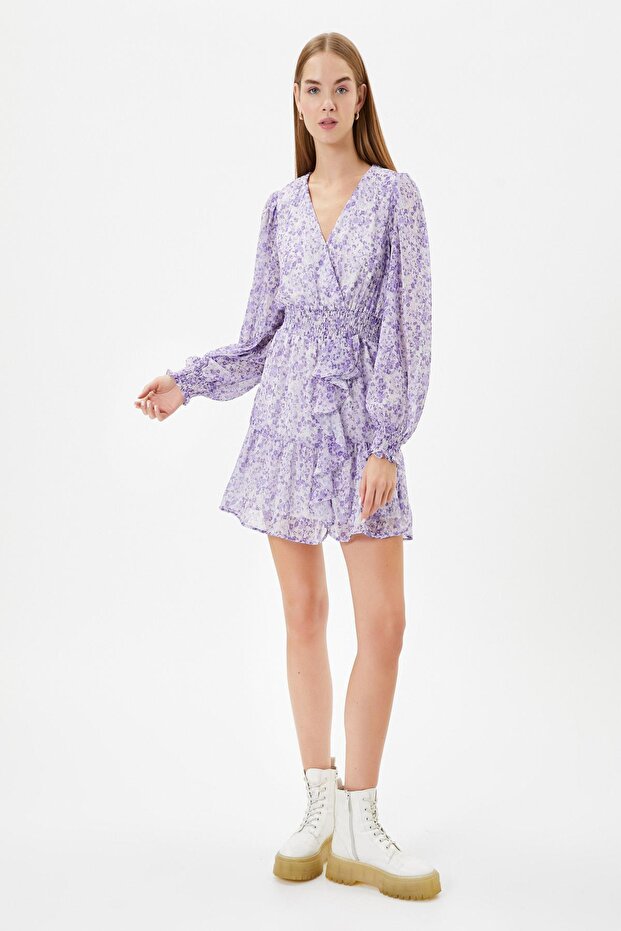 Women's Lilac Patterned Dress