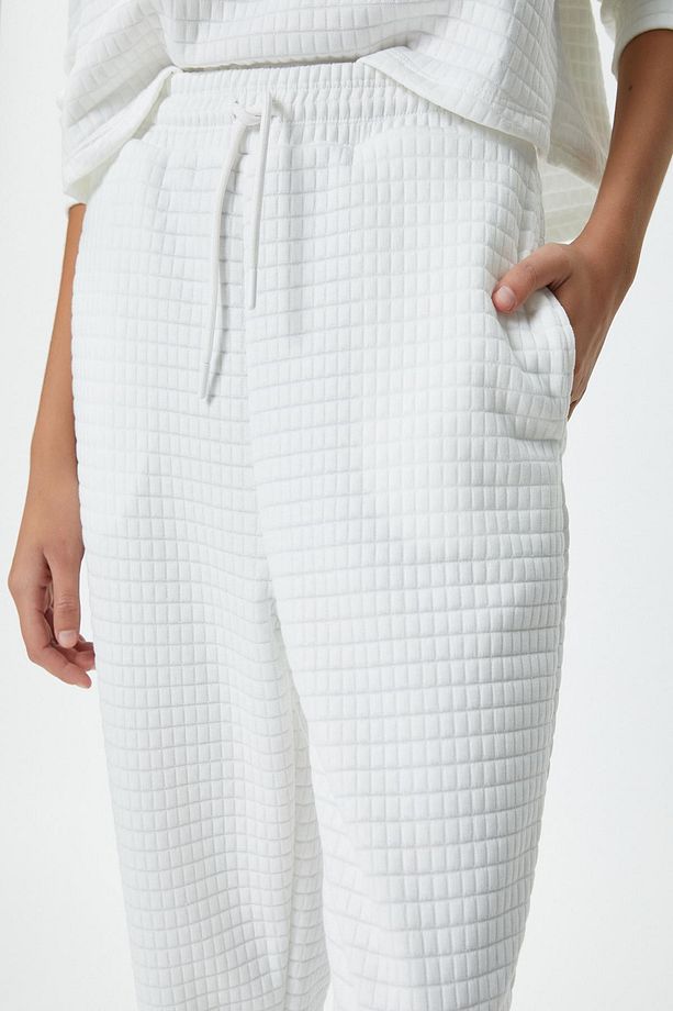 Kadın Beyaz Pijama Altı - 5