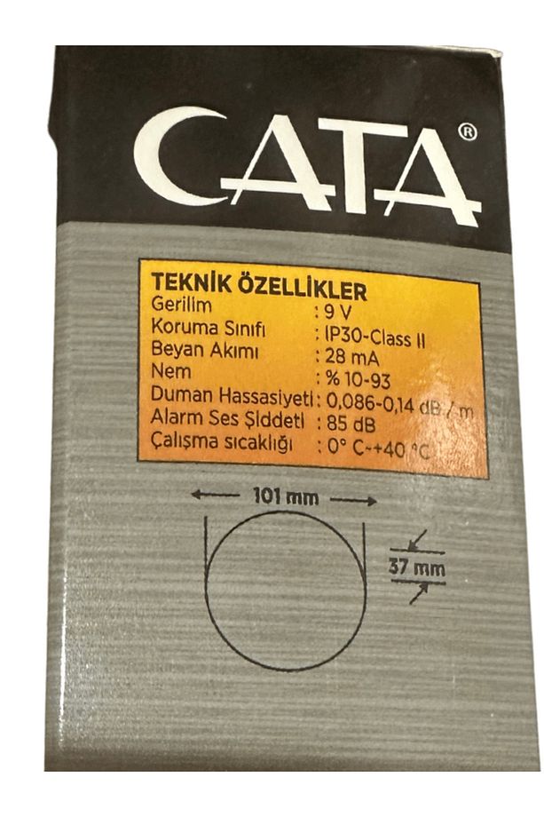 Ct-9451 4 Adet 85 Desibel Hassas Algılamalı Pilli Duman Dedektörü (4 ADET) - 5
