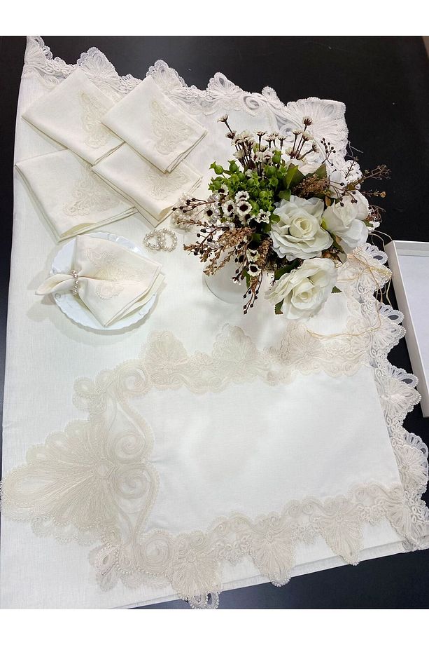 Almina masa örtüsü set - 1
