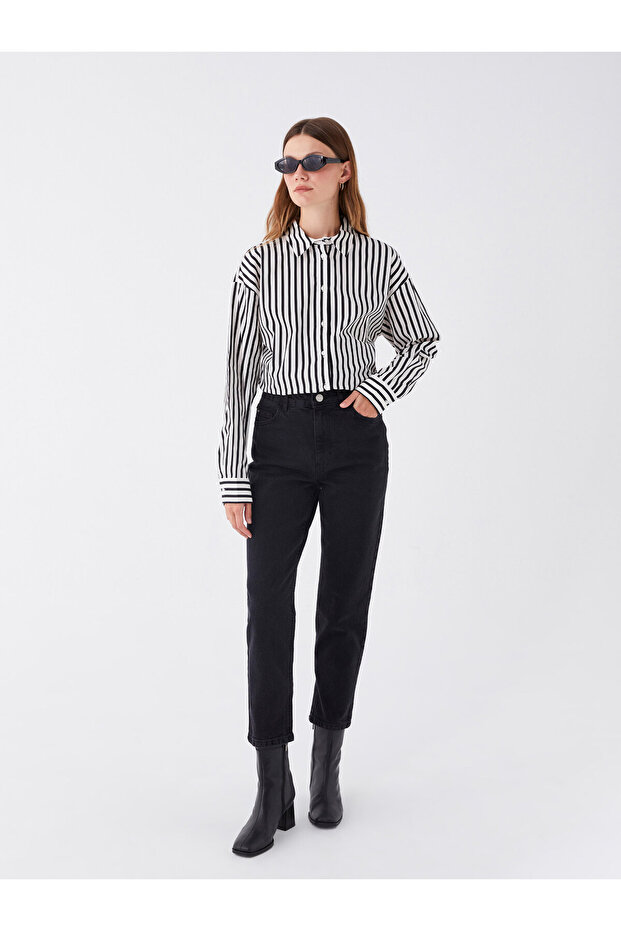 Women's Jean Pants - Mom Fit