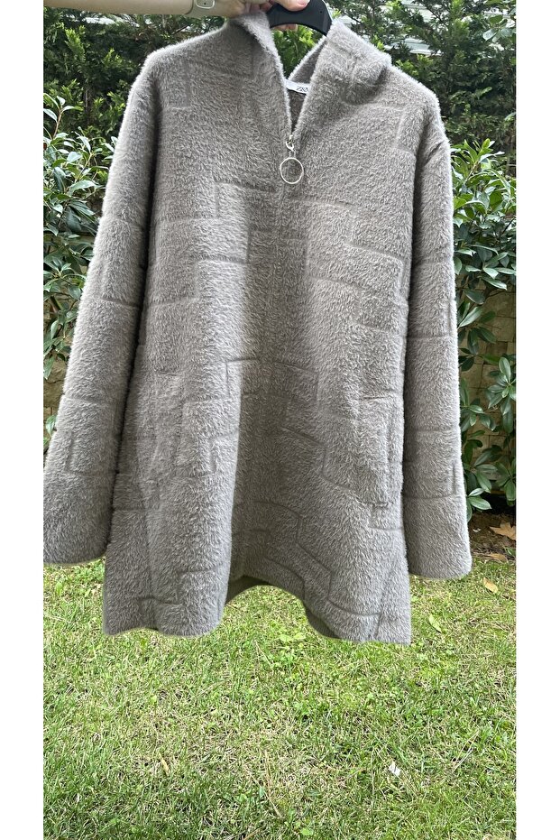 ANGORA KAPÜŞONLU KABAN - 5