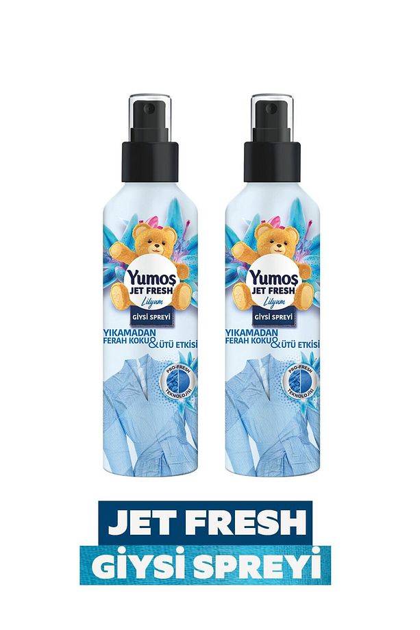 Jet Fresh Ütü Etkisi Giysi Spreyi Lilyum 200 ml x 2 - 1