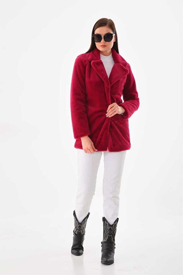 Jachetă cu guler - 2