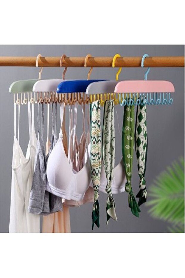 Adhesive Hanger with 8 Hooks - Multi-Purpose