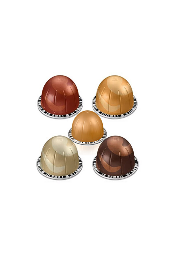 VERTUO FLAVORED SWEETS مجموعة تجريبية مختلطة مكونة من 10 عبوات، 5 نكهات مختلفة، عبوة واحدة