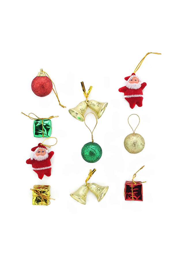 New Year 10 Pieces Mixed Mini Christmas Tree Ornament Christmas Ornaments (3cm-4cm)