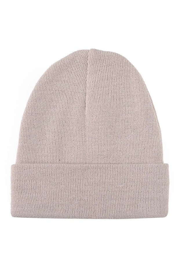 Unisex Black Thin Ribbed Winter Beanie - For Men Or Women