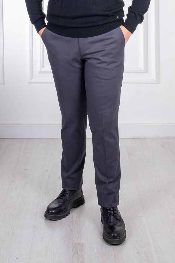 İnterview Sarar Dorlion Regular Fit Antrasit Koton Pantolon - 3