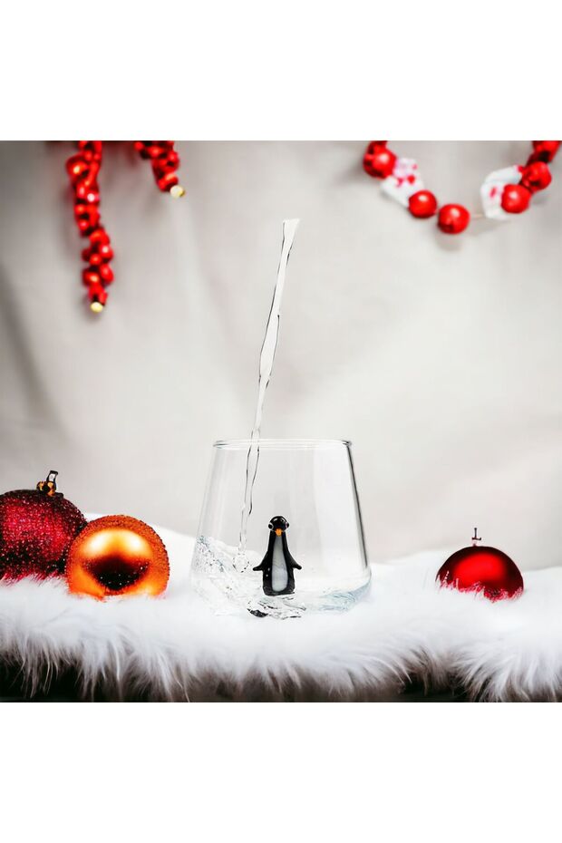 Handmade Glass Water Cup with Animal Figure