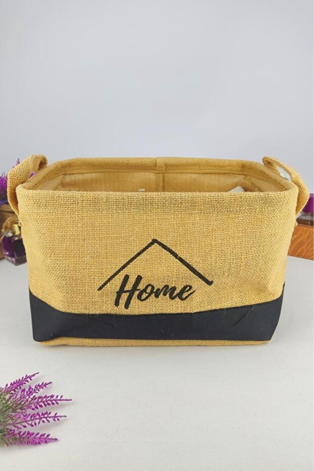 Black Wicker Midi Organizer - Multi-Purpose Rectangular Basket Cly-J1005 C1-1-121 - 3