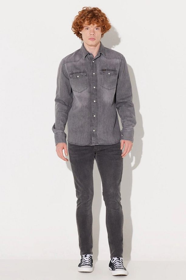 % 100 Pamuk Regular Fit Kot Gömlek Erkek KOT GÖMLEK L232520H70 - 5