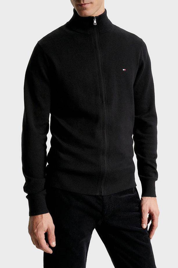 Kaşmir Pamuklu Regular Fit Fermuarlı Hırka Erkek SWEAT MW0MW28050 BDS - 1