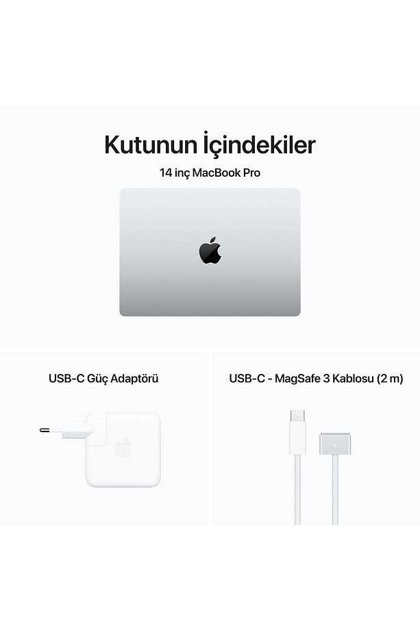 Macbook Pro M3 14" Gümüş 8gb 512gb Ssd MR7J3TU/A - 10