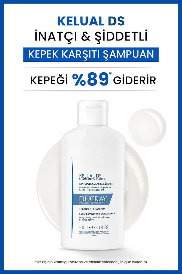 KELUAL DS İnatçı ve Şiddetli Kepek Karşıtı Şampuan 100 ML x 2 Avantajlı Paket - 2