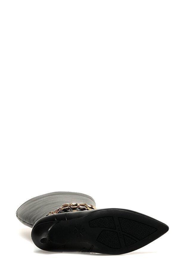 DENAY 2PR Siyah Kadın Topuklu Bot - 5