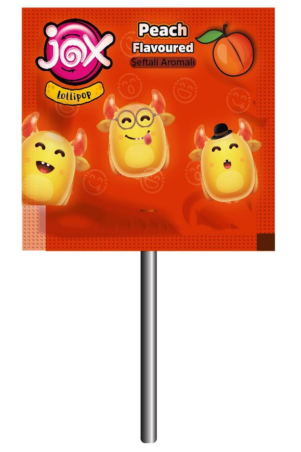 Flat Kabartmalı Yüz İfadeli Karışık Meyve ve Kola Aromalı Yassı Lolipop 6,2 gr x 150adet/1 Kutu - 2