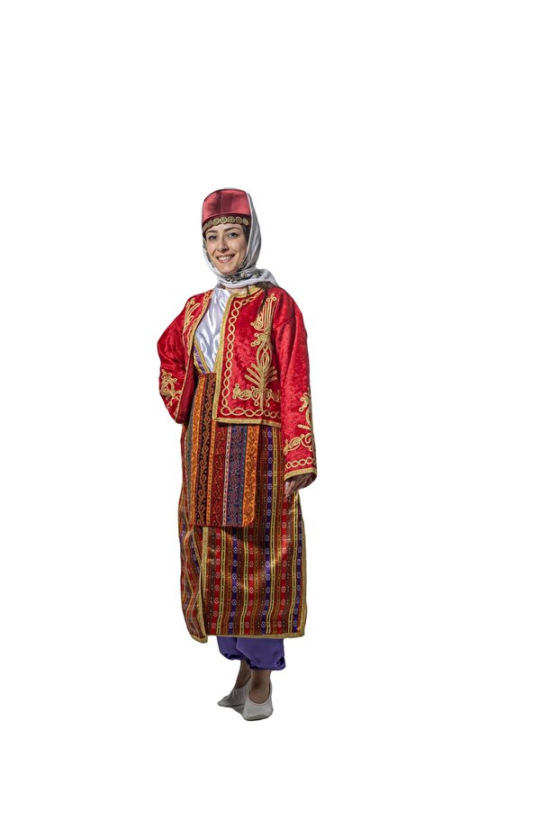 مجموعة أزياء وملحقات الألعاب الشعبية المحلية في Silifke