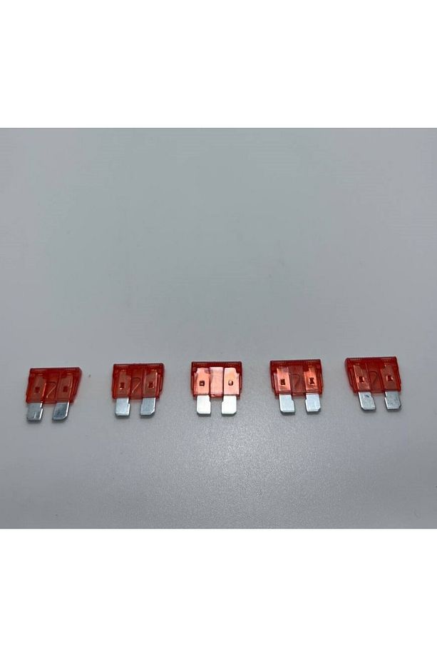 5 Adet 10 Amper Kırmızı Standart Bıçak Sigorta 10a - 3