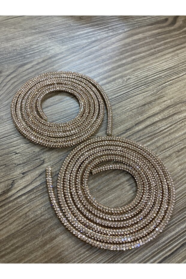 أربطة أحذية من حجر الكريستال - 2