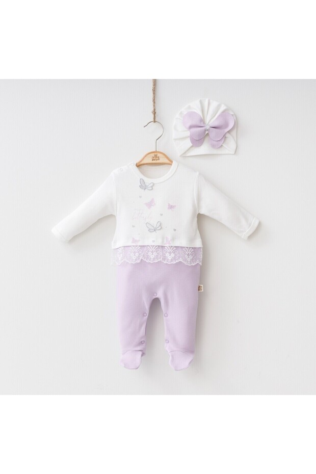 Cotton Baby Girl Clothing Top and Hat Set