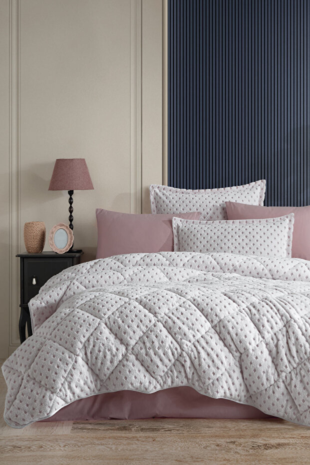 Wellsoft Jakarlı Çift Kişilik Uyku Seti Viola - 2