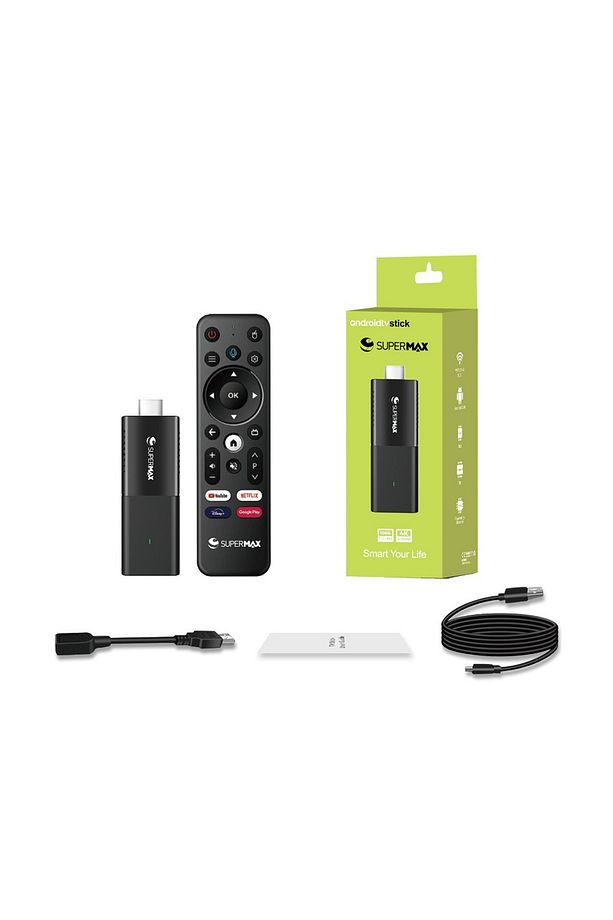 Supermax X3 4K Android Tv Stick Cortex -A53 16GB Bellek 2 GB Ram - 2