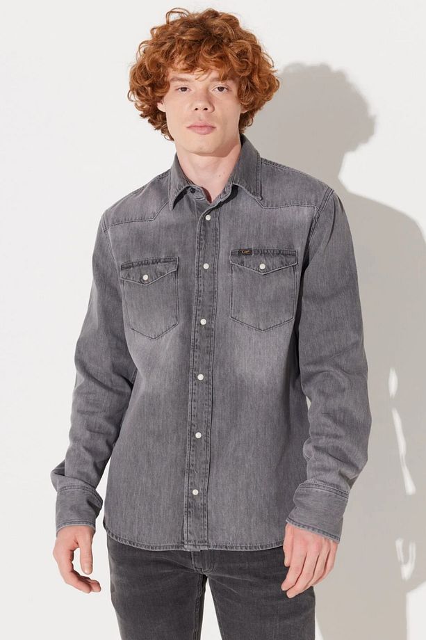 % 100 Pamuk Regular Fit Kot Gömlek Erkek KOT GÖMLEK L232520H70 - 2