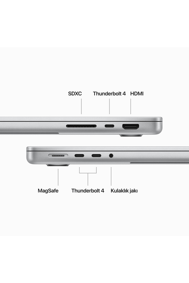 Macbook Pro M3 14" Gümüş 8gb 512gb Ssd MR7J3TU/A - 6