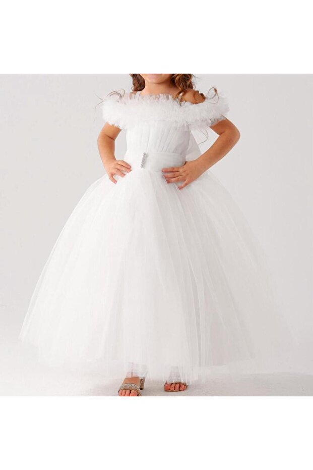 wedding dress and evening dress