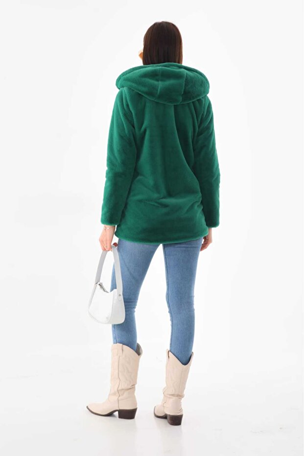 Rabbit Fur Hooded Jacket - 3