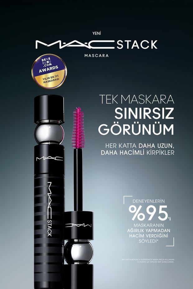 Macstack Mega Brush Mascara for Long and Voluminous Lashes MSCRA4 - 1