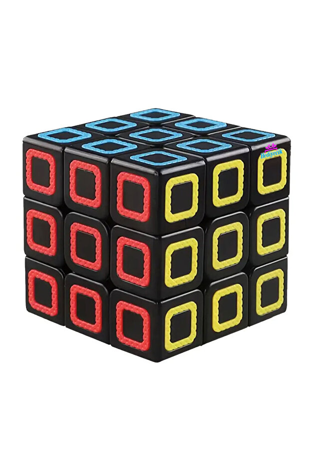 سرعة النيون الأسود - مكعب الذكاء والعقل 3x3