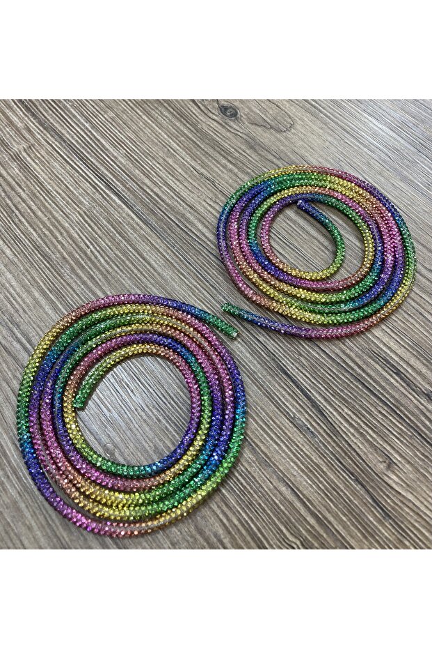 Crystal stone boot laces