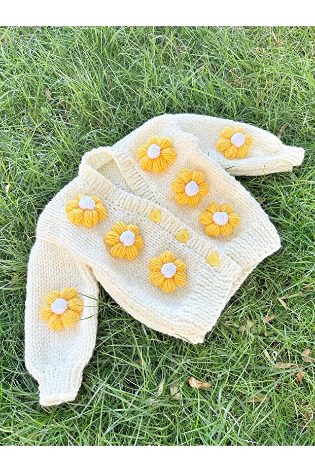 Hand Knitted Child-Baby Cardigan