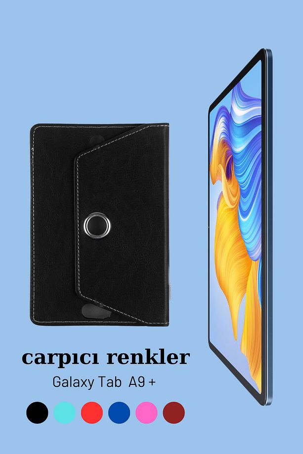Galaxy Tab A9 Plus Uyumlu Universal 11 inç X210 Pu Deri Standlı Tablet Kılıf - 5