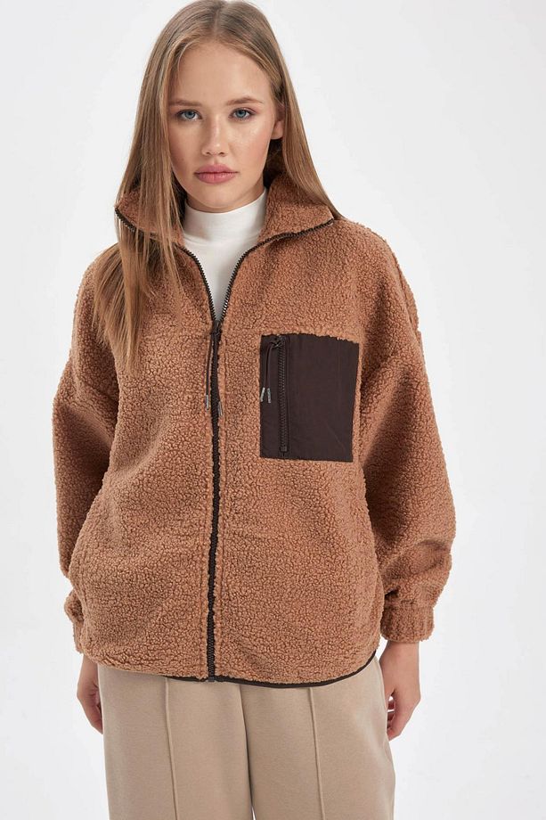 Coool Oversize Fit Pelüş Hırka A9226ax23wn - 4
