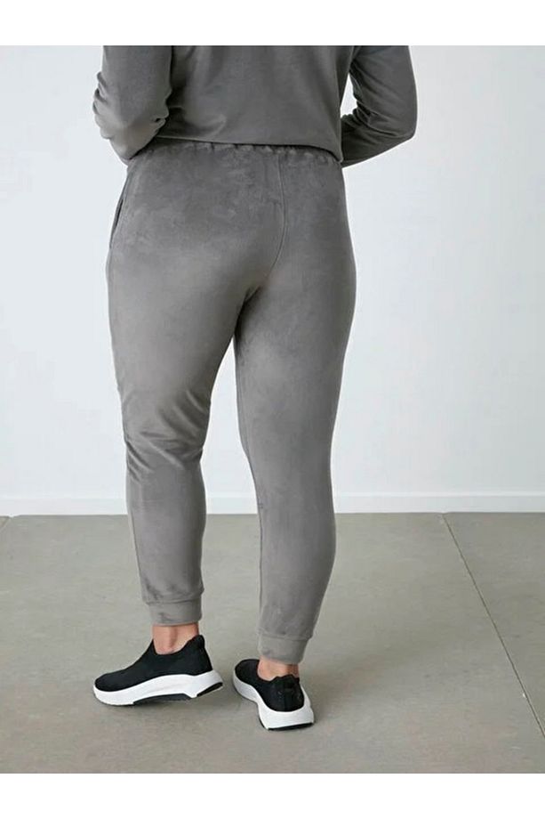 Soft Velvet Jogger Pantolon - 6