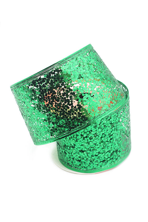 2.7m 65mm Wide New Year Themed Imported Ribbon with Wire Edges