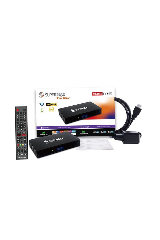 Supermax Promax X5 Hybrid (Uydu Alıcı + Android Tv Box) ARM Cortex-A55 Işlemci 16GB Bellek 2GB Ram - 3