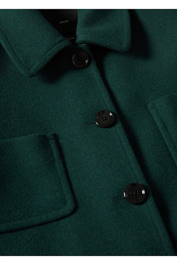 Kadın Yeşil Palto - 7