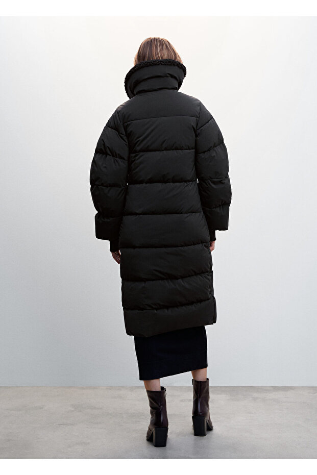 Kadın Siyah Mont - 9