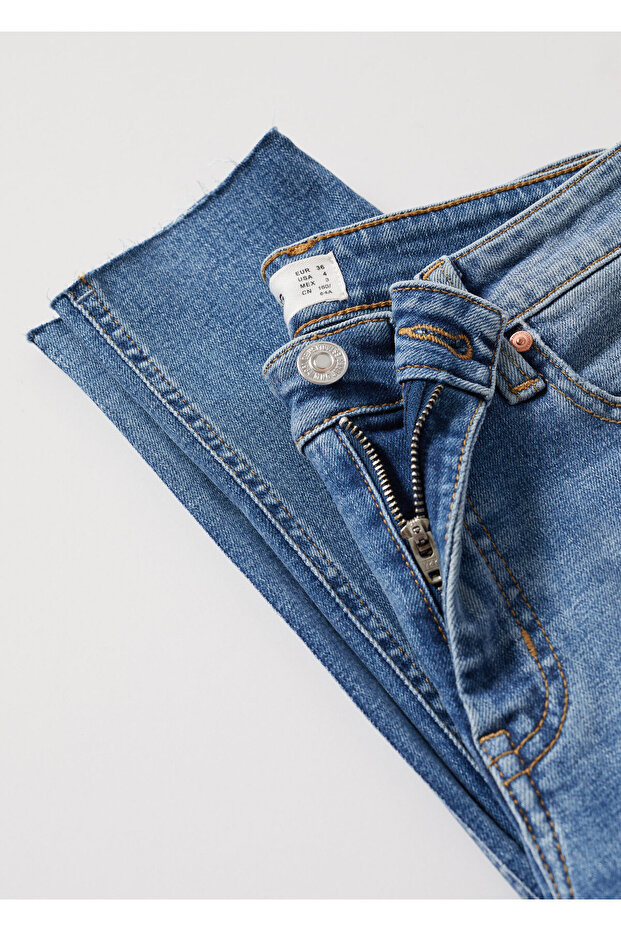 Mattblaue Damenhose - 12