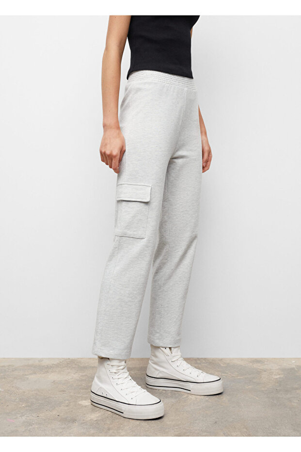 Hellgraue Mädchenhose - 7