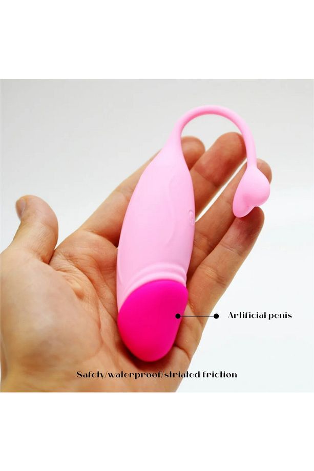 10 Hız USB Şarj Uzaktan Kumanda Klitoris ve G-Nokta uyarıcı Penis Görünüm Vajinal Top Vibratör - 2