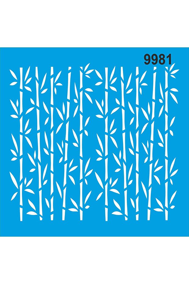 الخيزران - قالب الرسم الاستنسل 40x40