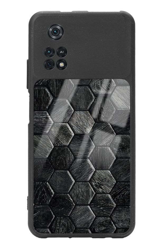 حافظة هاتف لامعة بتصميم أحجار كريمة لهاتف Xiaomi Poco M4 Pro